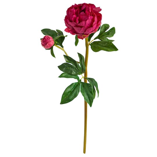 Pink Peony Artificial Flower Stem, 3ct.